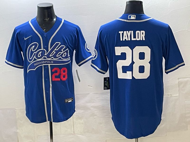 Men 2025 Indianapolis Colts #28 Taylor blue Joint Name Nike Limited NFL Jersey 002->indianapolis colts->NFL Jersey
